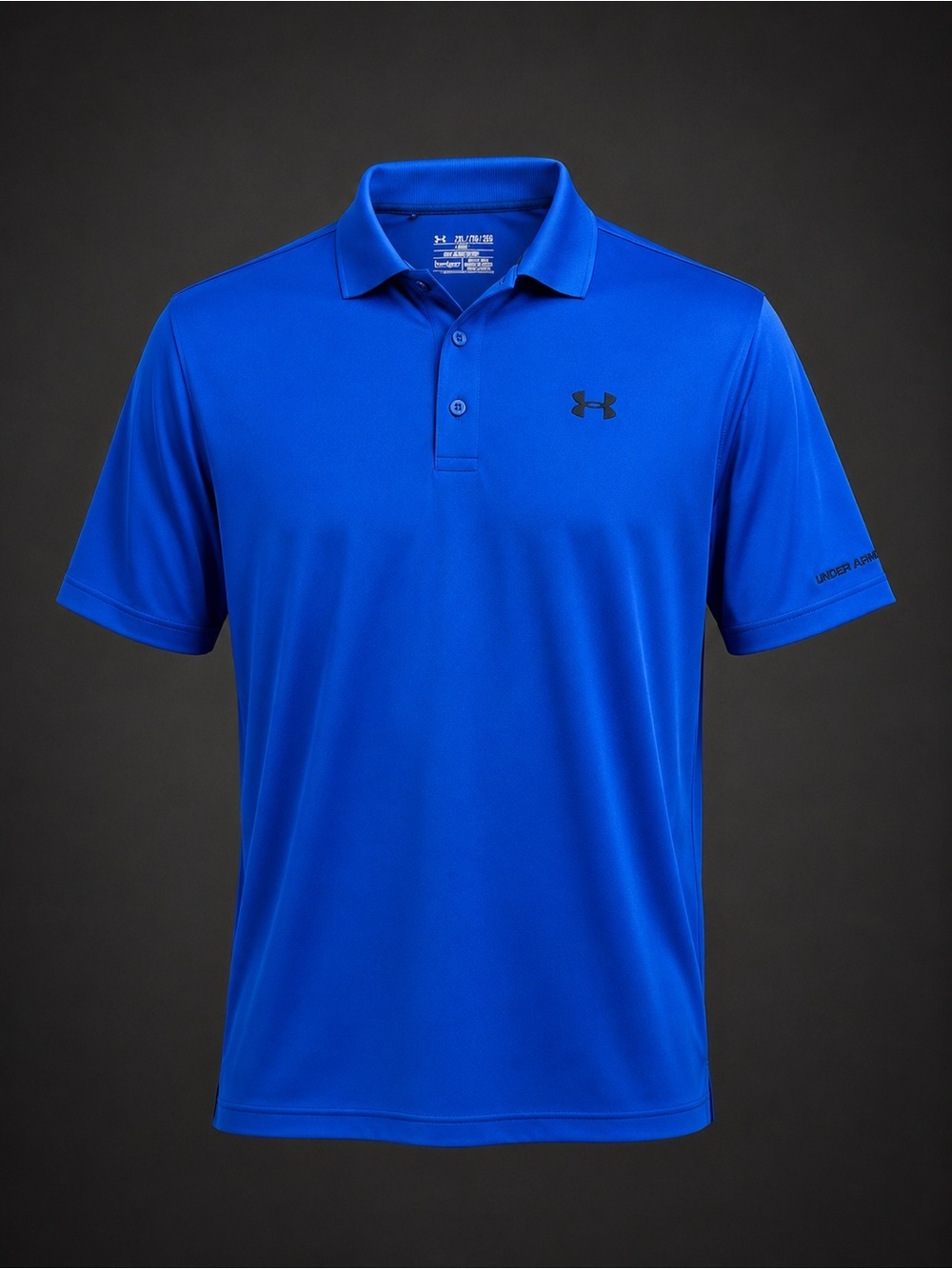 Under Armour HeatGear Polo Shirt Men’s 2XL Blue Performance Golf Athletic